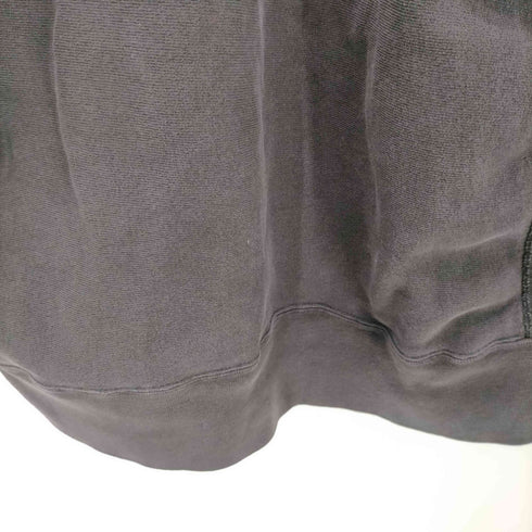 チャンピオン Champion 80S USA製 トリコタグ REVERSE WEAVE WARMUP リバースウィーブ 目 ロゴ 刺繍 コットン アクリル 混紡 ブラック スウェット トレーナー 袖目無し メンズ import:XL