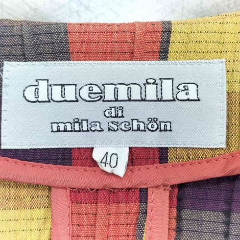 ミラショーン mila schon シアサッカーノーカラージャケット レディース EUR:40