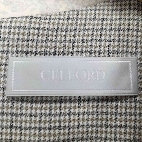 セルフォード CELFORD Vネックフィット&フレアワンピース レディース 36