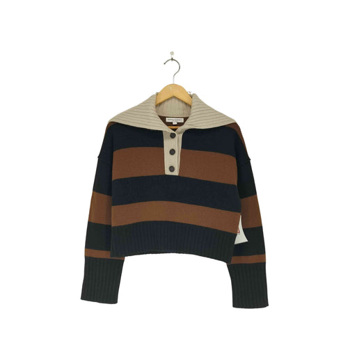 バナナリパブリック BANANA REPUBLIC 25AW pure cashmere カシミヤ100ニットポロシャツ レディース XS