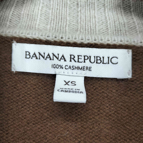バナナリパブリック BANANA REPUBLIC 25AW pure cashmere カシミヤ100ニットポロシャツ レディース XS