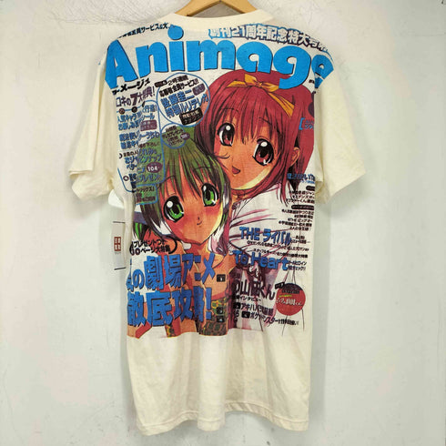 WORK 00s クルーネック ショートスリーブ 両面プリント アニメTシャツ Y2K メンズ JPN:L