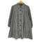 ザラ ZARA ギンガムチェック ティアードミニワンピース レディース import:M