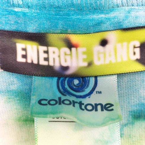 ENERGIE GANG キャラクタープリント 後染め タイダイ クルーネック Tシャツ メンズ JPN:XL