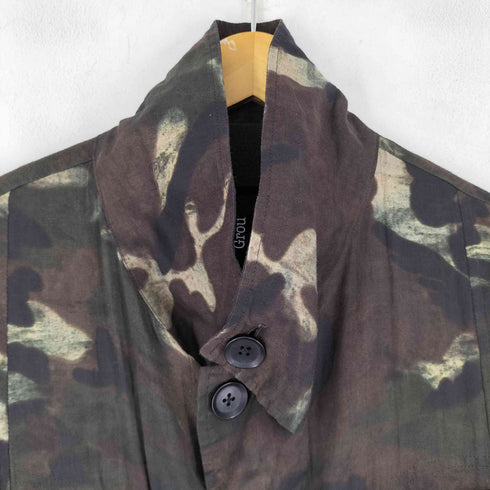 グラウンドワイ Ground Y Camouflage Pattern Viyella Puckering Mods Coat メンズ JPN:3