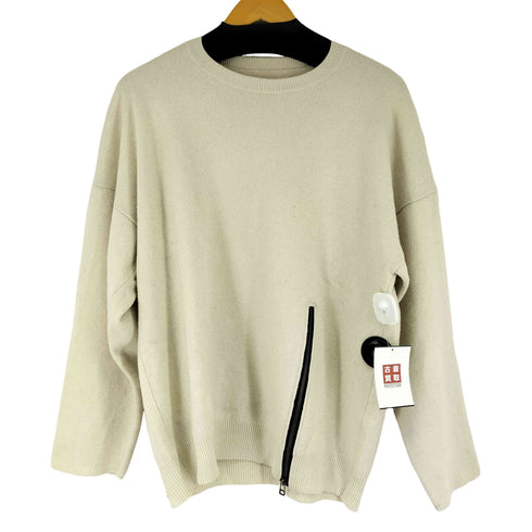 グラウンドワイ Ground Y CASHMERE WOOL ZIPPER CREW KNIT メンズ JPN:3