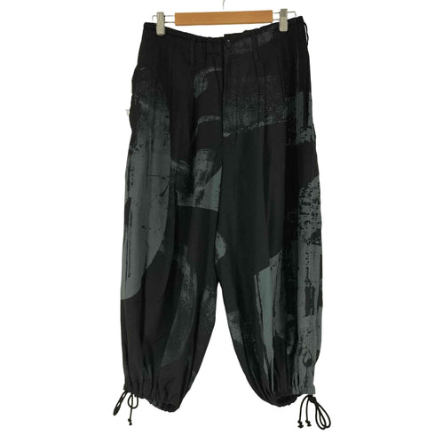 グラウンドワイ Ground Y RAYON PRINT NUMBER PATTERN BALLOON PANTS メンズ JPN:3