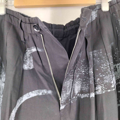 グラウンドワイ Ground Y RAYON PRINT NUMBER PATTERN BALLOON PANTS メンズ JPN:3