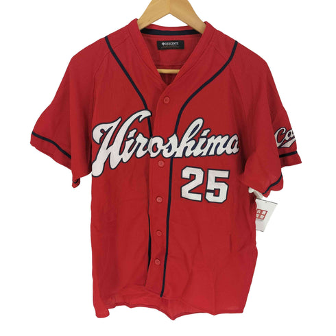 デサント descente プロ野球チームロゴ刺繍 ナンバリング ベースボールシャツ メンズ import:M
