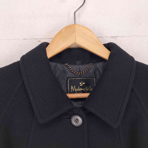 Mademoiselle CASHMERE カシミヤ混 ステンカラー コート レディース JPN:9号