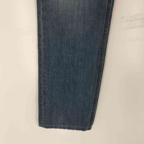 バーバリーブラックレーベル BURBERRY BLACK LABEL ホースロゴ刺繍 ボタンフライデニム メンズ 70