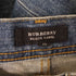 バーバリーブラックレーベル BURBERRY BLACK LABEL ホースロゴ刺繍 ボタンフライデニム メンズ 70