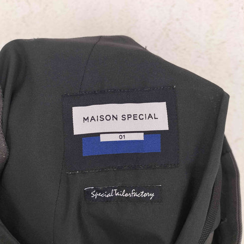 メゾンスペシャル MAISON SPECIAL マルチファブリックスタプレフレアパンツ メンズ 01