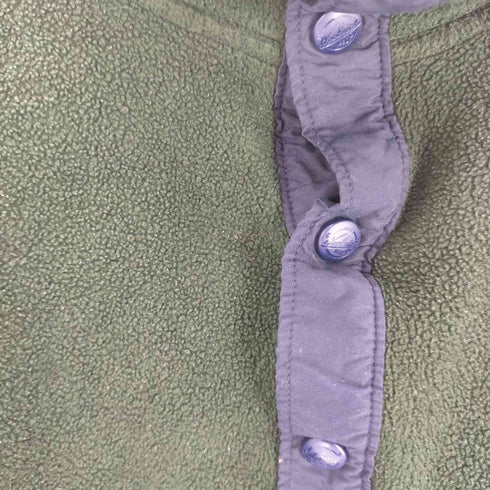 ウールリッチ WOOLRICH 90S 白タグ USA製 スナップT 型 前立て ナイロン ボア フリース プルオーバー Polartec ポーラテック メンズ import:XL
