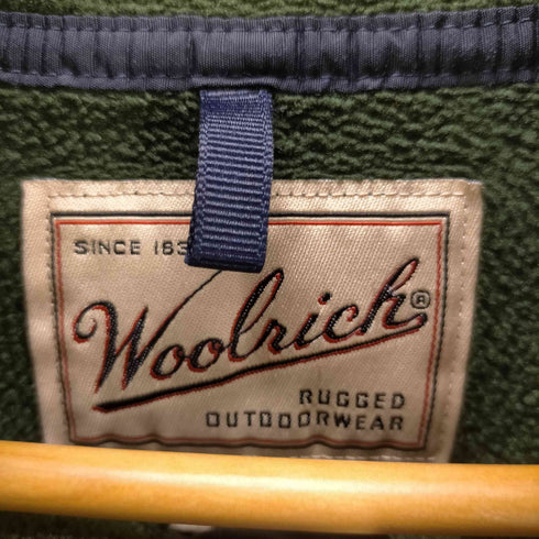 ウールリッチ WOOLRICH 90S 白タグ USA製 スナップT 型 前立て ナイロン ボア フリース プルオーバー Polartec ポーラテック メンズ import:XL