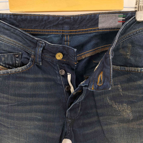 ディーゼルインダストリー Diesel Industry フェード加工 ボタンフライダメージデニム レディース W27