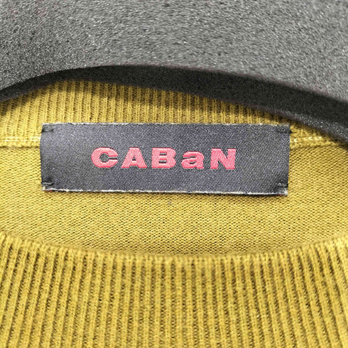 キャバン CABaN コットン カシミヤ クルーネック プルオーバー メンズ JPN:M