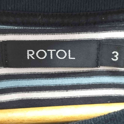 ロトル ROTOL 24SS WIDE TWIST LONG SLEEVE TEE BORDER ワイド ツイスト 長袖 Tシャツ ボーダー メンズ JPN:3