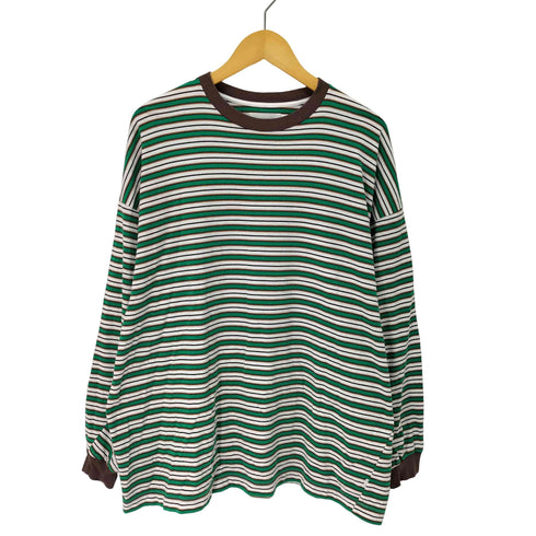 ロトル ROTOL 22SS TWIST L/S – BORDER – WHITE ボーダーロングスリーブ Tシャツ ロンT メンズ JPN:3