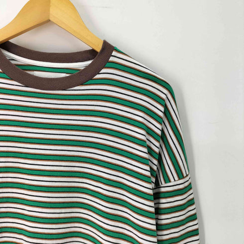 ロトル ROTOL 22SS TWIST L/S – BORDER – WHITE ボーダーロングスリーブ Tシャツ ロンT メンズ JPN:3