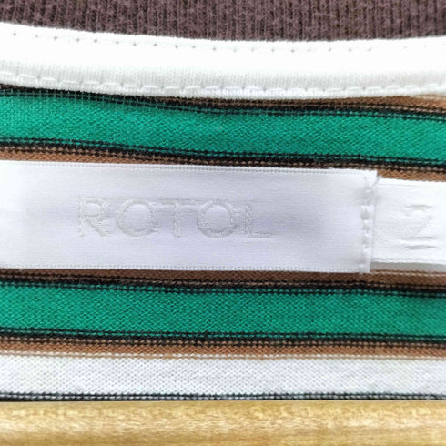 ロトル ROTOL 22SS TWIST L/S – BORDER – WHITE ボーダーロングスリーブ Tシャツ ロンT メンズ JPN:3