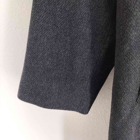 CERDIK pure cashmere カシミヤ100 比翼 ステンカラーコート メンズ 90A4