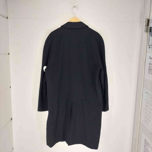 GRANDLY カシミヤ混 比翼 ステンカラーコート メンズ LL