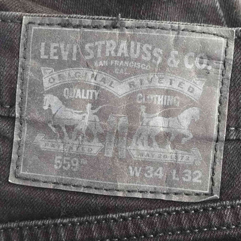 リーバイス Levis 559 ストレート ブラック デニム パンツ メンズ W34 L32
