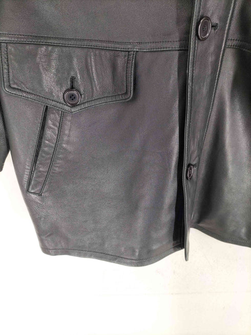 COGGIOLA lamb leather ラムレザー レザーコート メンズ import:L