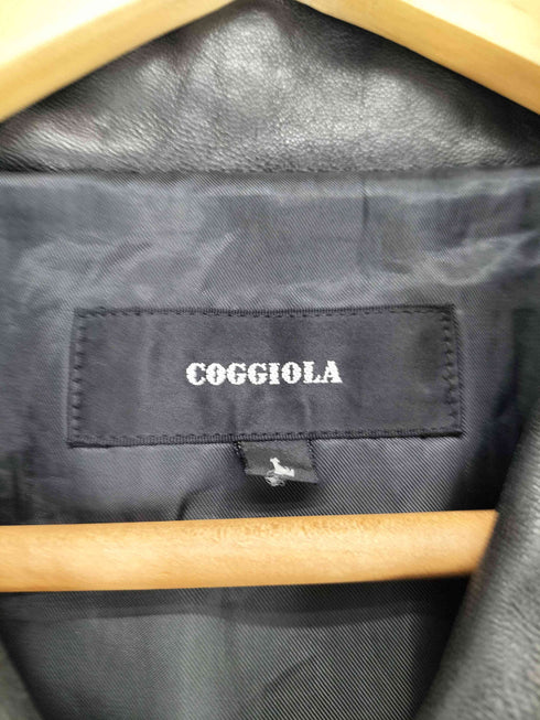 COGGIOLA lamb leather ラムレザー レザーコート メンズ import:L