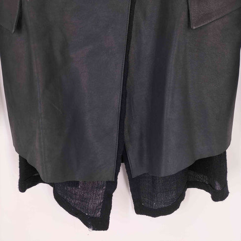 ISAAC SELLAM DEER SKINレザーコート レディース JPN:36