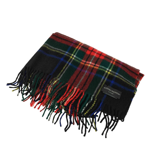 スコティッシュトラディション scottish tradition ウールアンゴラ タータンチェック マフラー メンズ