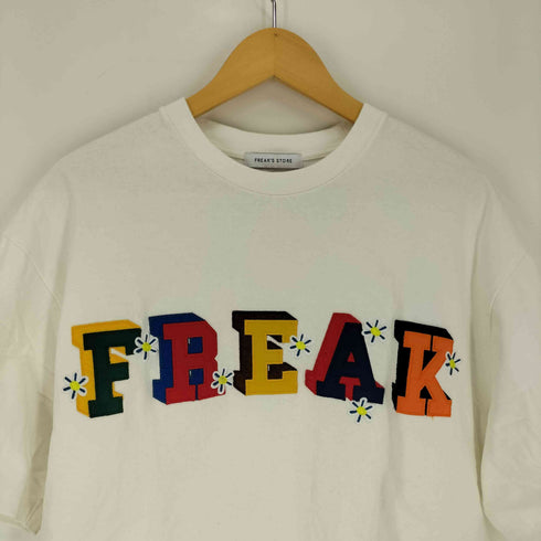 フリークスストア FREAKS STORE 22SS アップリケ ロゴ クルーネック S/S Tシャツ メンズ JPN:L