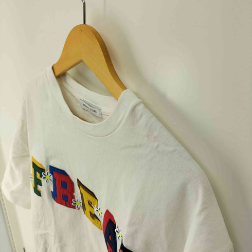 フリークスストア FREAKS STORE 22SS アップリケ ロゴ クルーネック S/S Tシャツ メンズ JPN:L