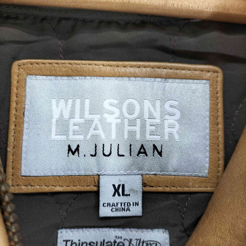 ウィルソン Wilsons Leather special leather Thinsulate キルティングライナー付 レザージャケット メンズ import:XL