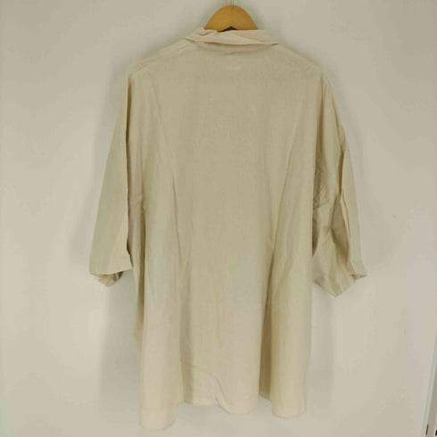 ジャーナルスタンダードレリューム JOURNAL STANDARD relume 21SS ARMY TWILL リネン オーバーサイズ S/S シャツ メンズ XXXL