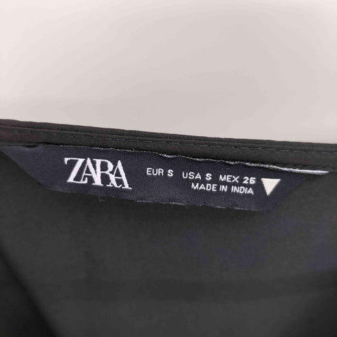 ザラ ZARA ポプリンパネルワンピース レディース import:S