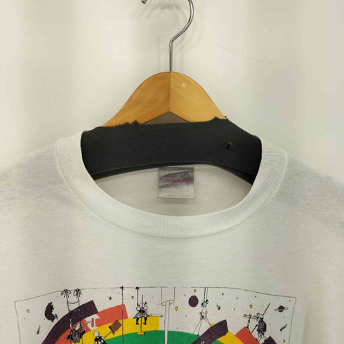 オニータ ONEITA 90s USA製 シングルステッチ フロントプリント クルーネック 半袖Tシャツ メンズ