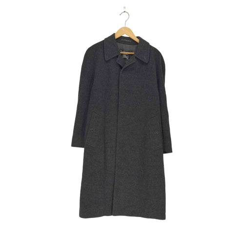 バーバリーズ BURBERRYS pure cashmere カシミヤ 比翼 ステンカラーコート メンズ 170