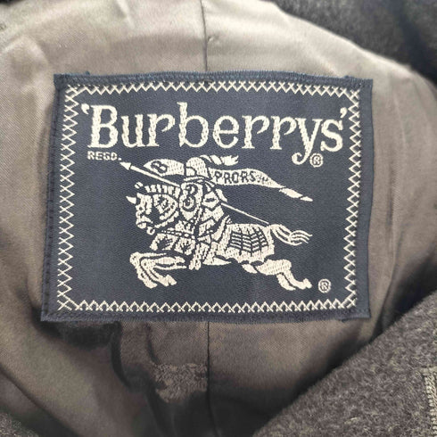 バーバリーズ BURBERRYS pure cashmere カシミヤ 比翼 ステンカラーコート メンズ 170