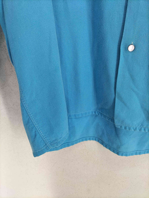 ジョルダーノ GIORDANO 60s- 襟芯 ロゴ刺繍開襟シャツ メンズ
