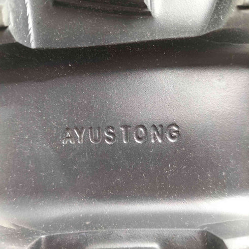 AYUSTONG スタッズ 8ホール フェイクレザー 厚底 レースアップブーツ レディース