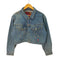 Modern Basic File Crop Jacket デニム クロップド トラッカージャケット デニムジャケット レディース FREE