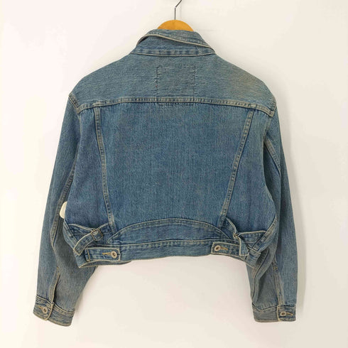Modern Basic File Crop Jacket デニム クロップド トラッカージャケット デニムジャケット レディース FREE