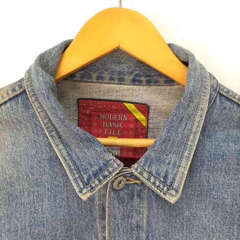 Modern Basic File Crop Jacket デニム クロップド トラッカージャケット デニムジャケット レディース FREE