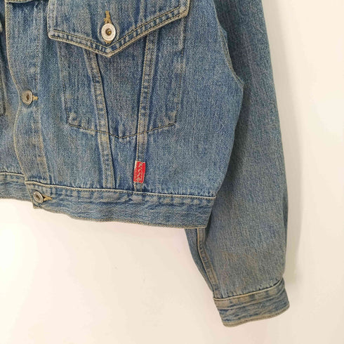 Modern Basic File Crop Jacket デニム クロップド トラッカージャケット デニムジャケット レディース FREE