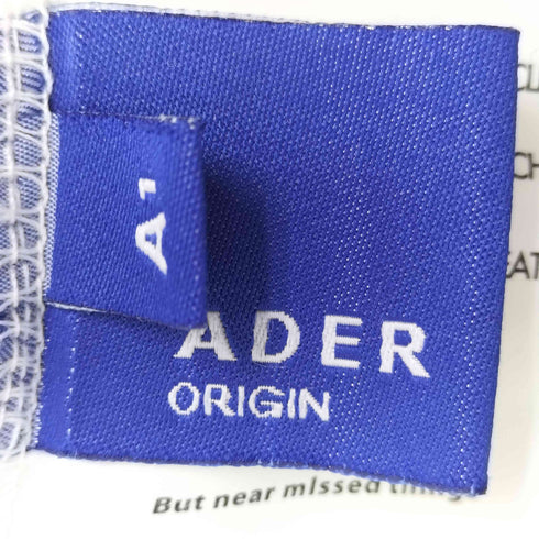 アダーエラー ADER error ADER ORIGIN ロゴ刺繍 クルーネック Tシャツ メンズ A1