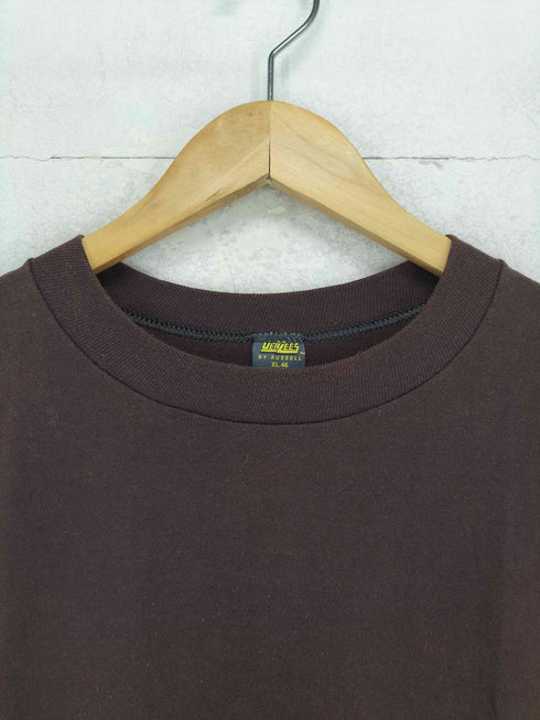 ジャージーズ JERZEES BY RUSSELL 袖裾シングル バックプリントクルーネックTシャツ メンズ XL