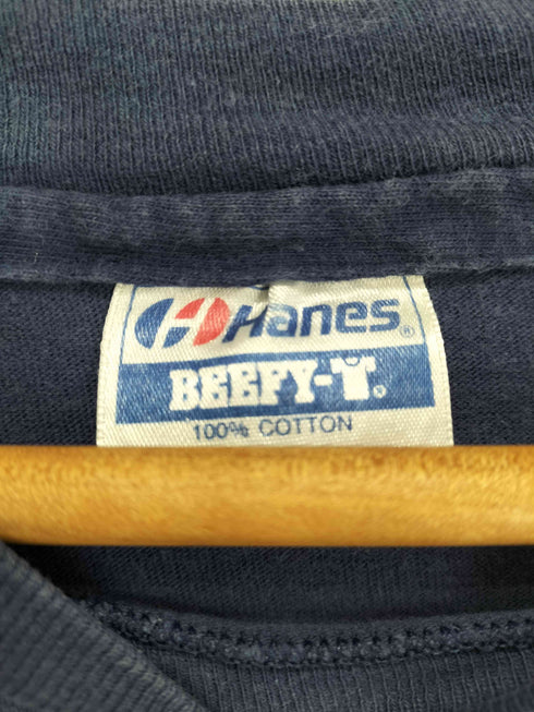 ヘインズ Hanes 90s USA製 袖裾シングル 両面プリントクルーネックTシャツ メンズ XXL