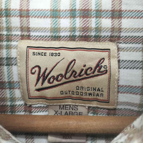 ウールリッチ WOOLRICH チェック柄 ボタンダウン シャツ メンズ XL